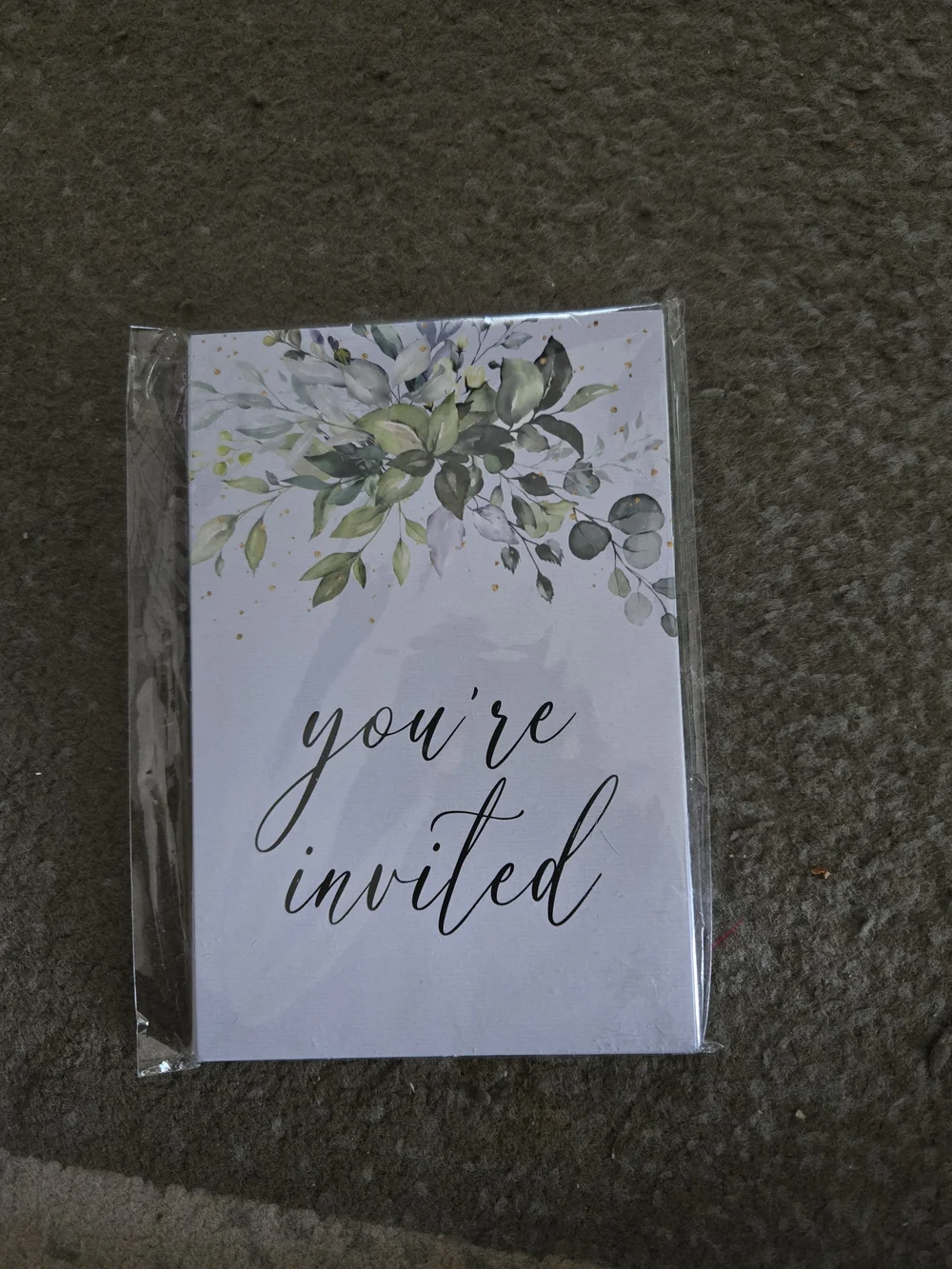 Wedding Shower Invitation Cards - Green Floral